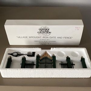Department 56 Wrought Iron Gate and Fence